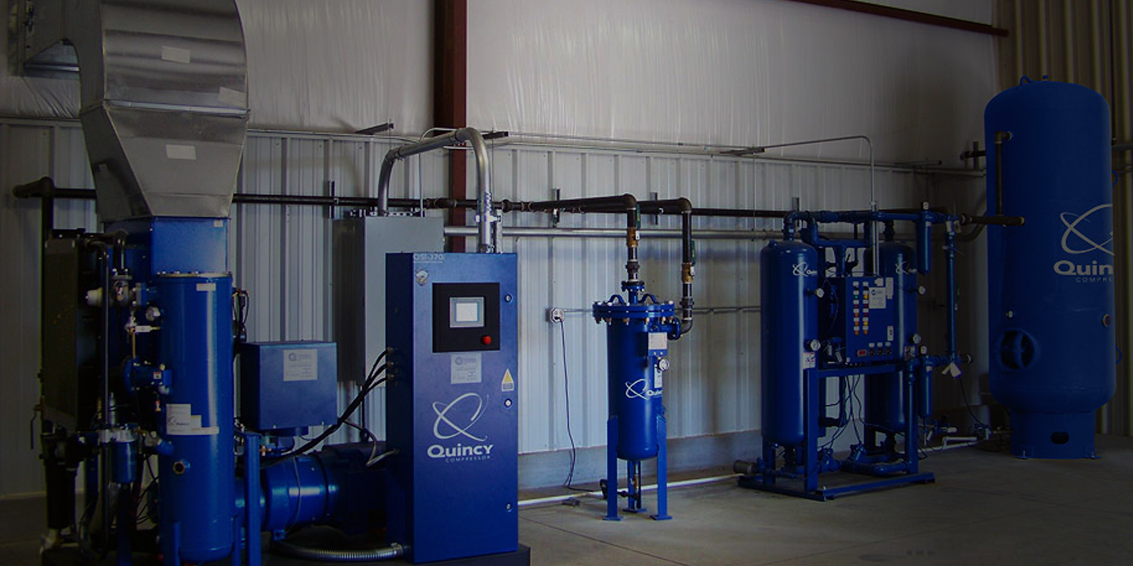 Instalación industrial de aire comprimido